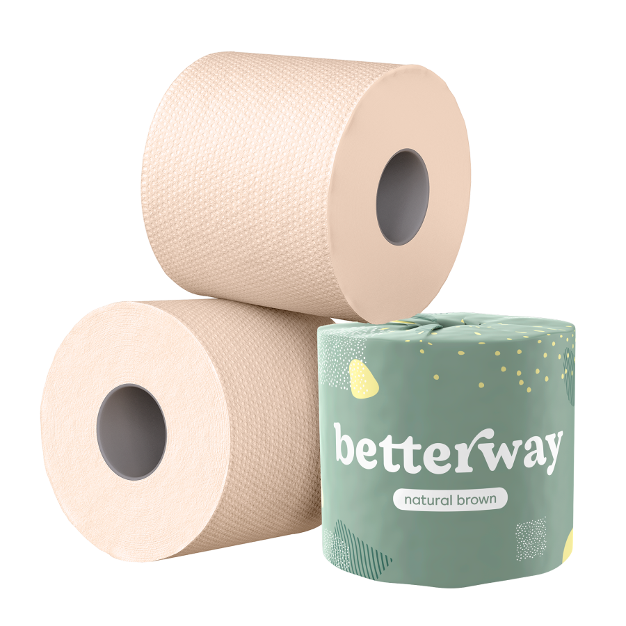 Natural Brown Bamboo Double Rolls
