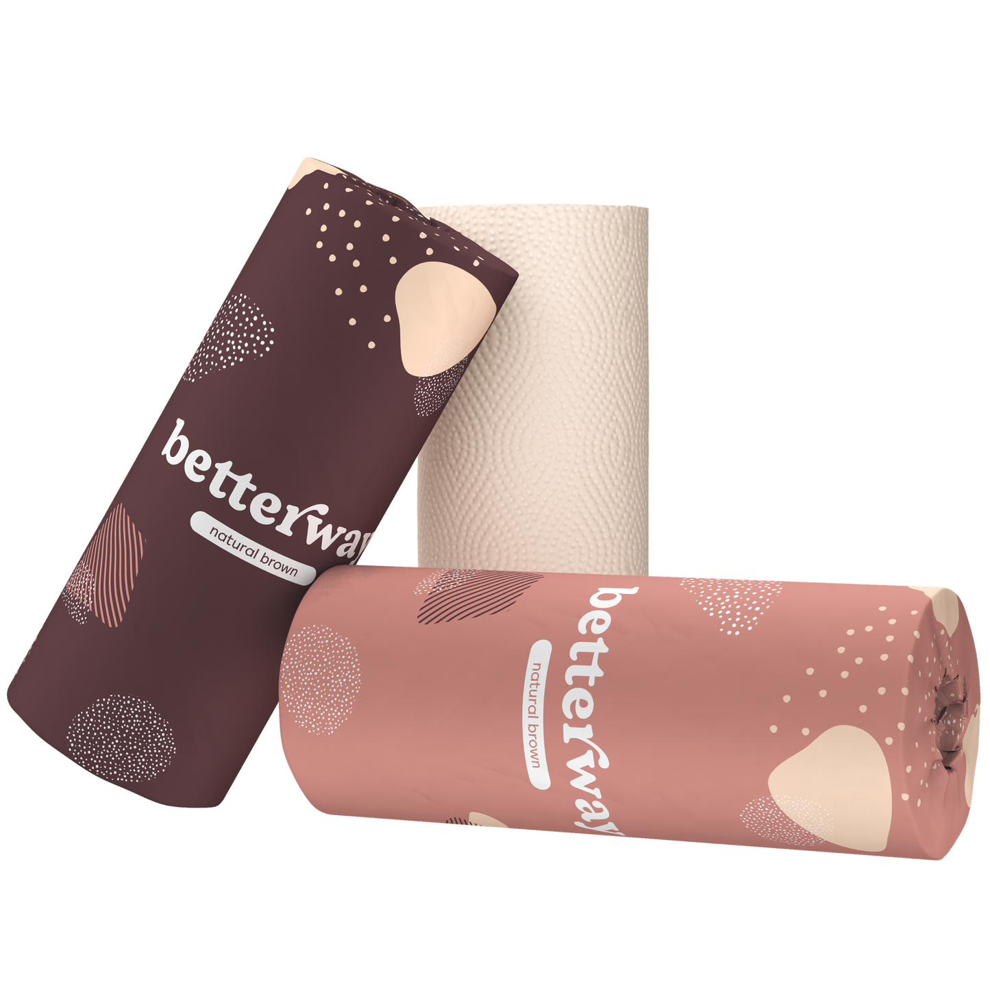 Natural Brown Paper Towels (8 rolls)